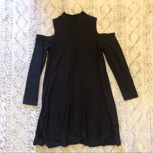 Shoulder Cut-Out Long Sleeve Dress